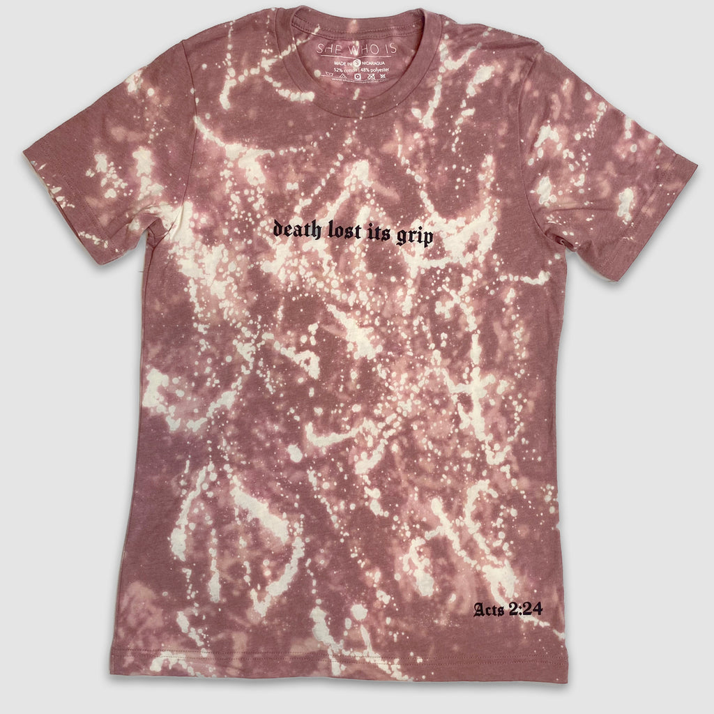Death Lost Its Grip Bleached Out Tee