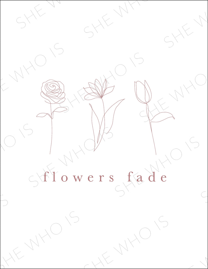 Flowers Fade Print Digital Download