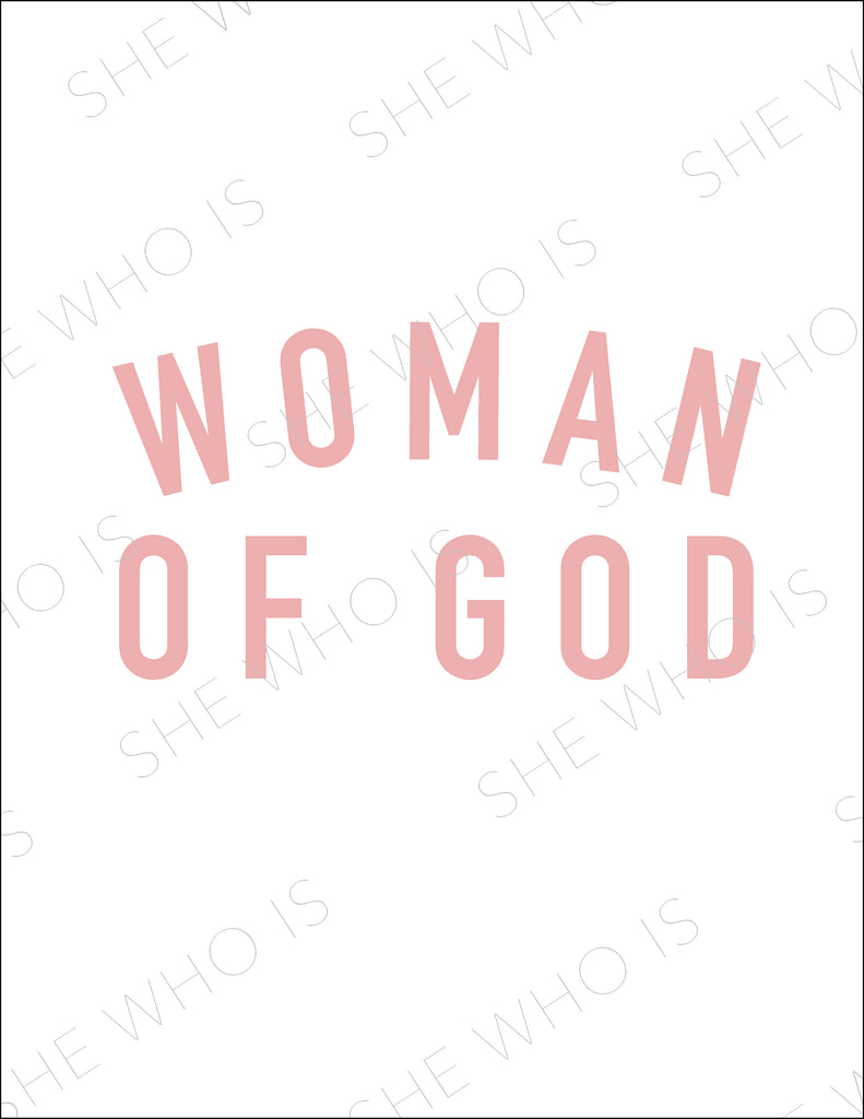 Woman of God Print Digital Download